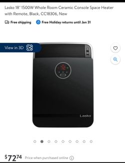 Heater Lasko 1500w Ceramica Buen Precio 