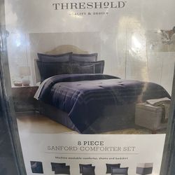 King Blue Bed Set