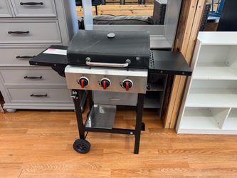 3-Burner Propane Gas Grill with Side Shelves