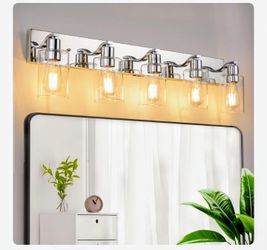 AMRUIPO 5 Lights Bathroom Light 