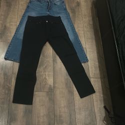 Levi’s 505 Dark Blue Jean And Levi’s 511 Slim Fit Black