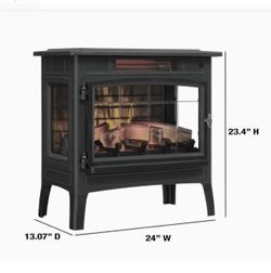 Duraflame - 3D Infrared Electric Fireplace Stove with Remote Control