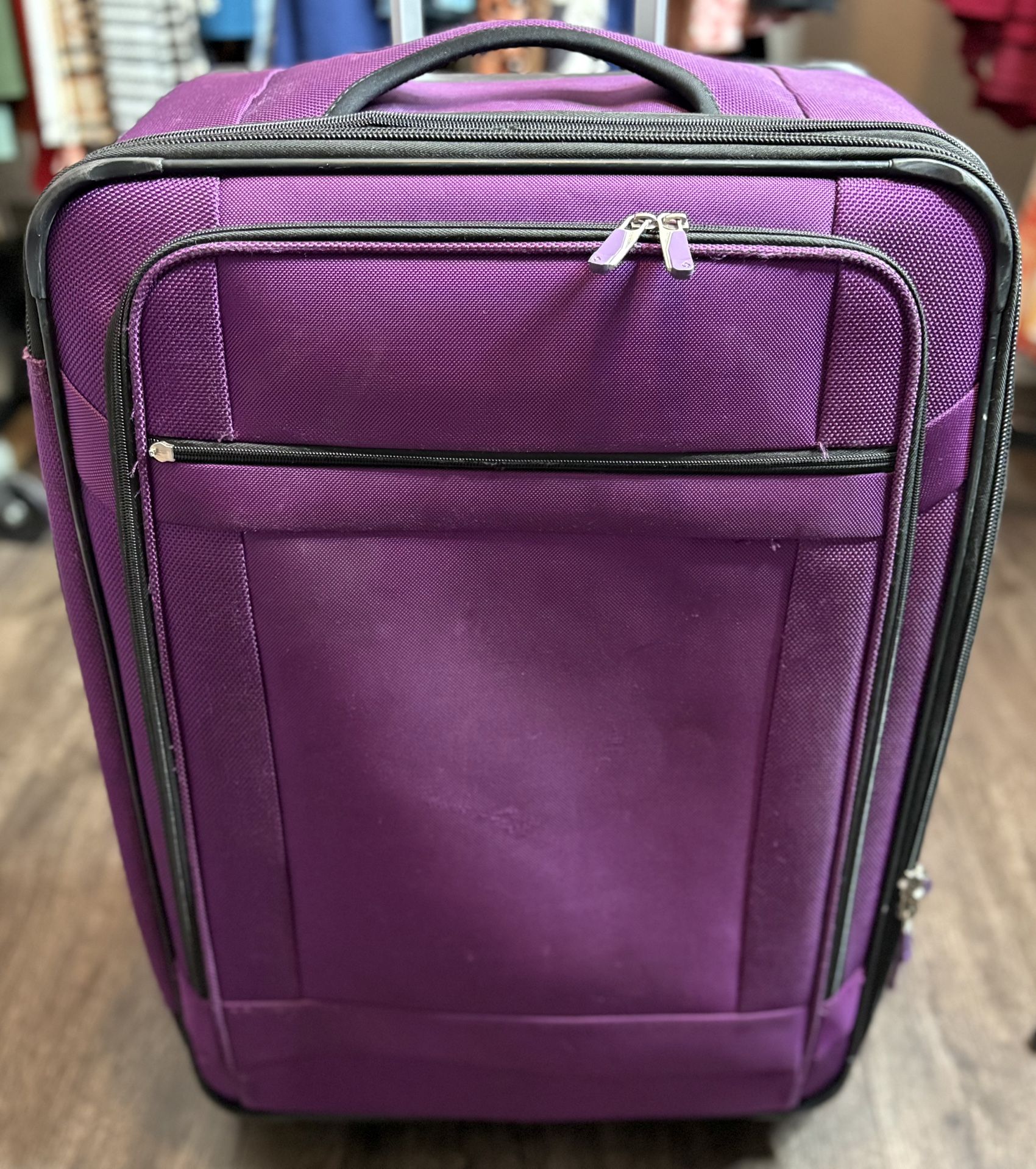 27” Samsonite Purple Suitcase