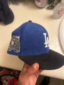 LA Dodgers 75th World Series Corduroy Fitted Hat