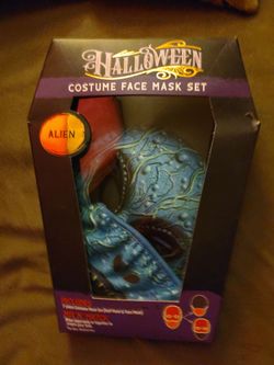 Halloween Alien Costume Face Mask Set