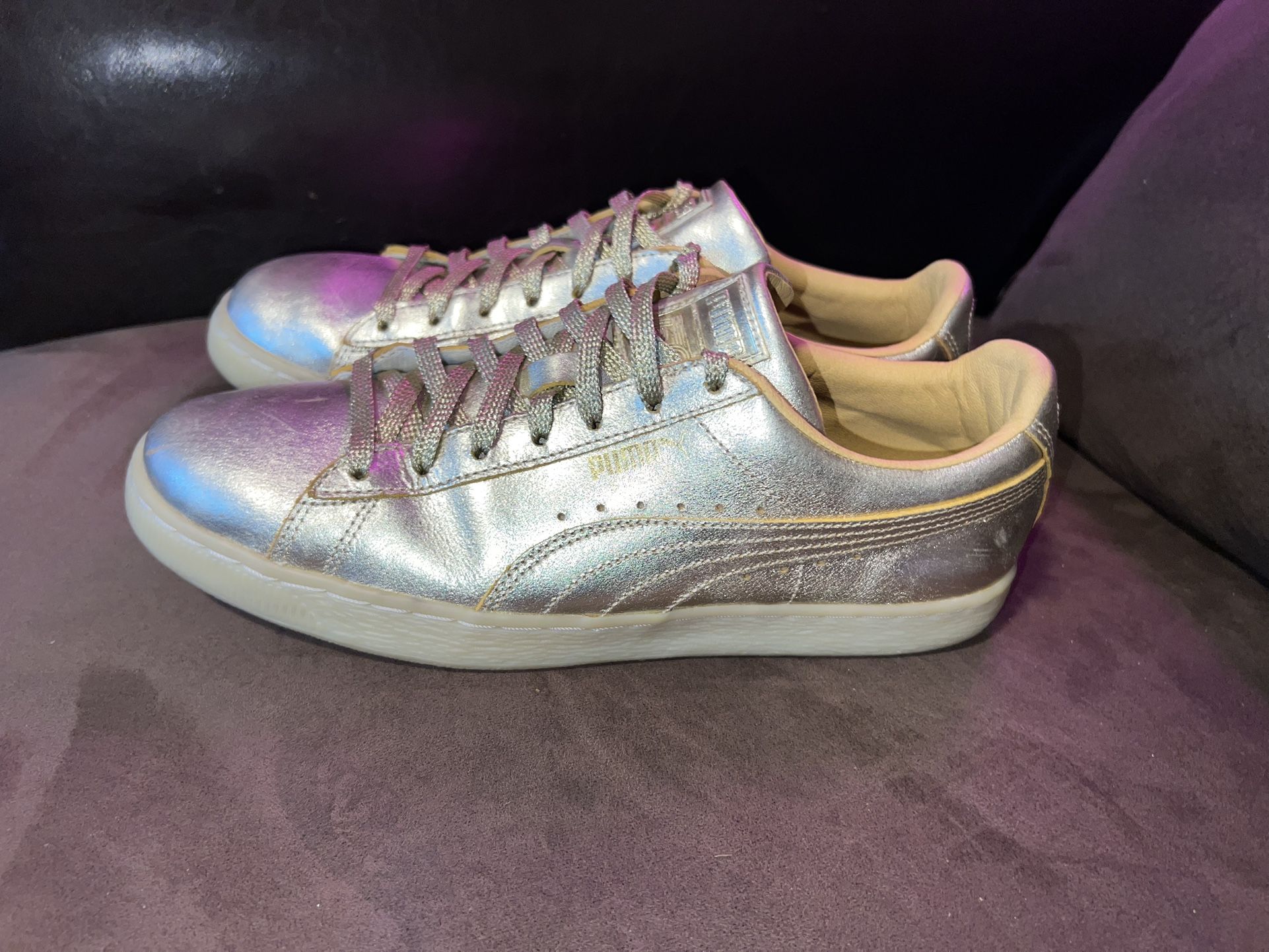 PUMA 50th Anniversary solid gold sneakers size 10