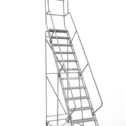 12 Step Grip Step Ladder - Unassembled with 10" Top Step