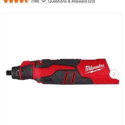 Milwaukee M12 12V Lithium-Ion Cordless Brushless Rotary Tool