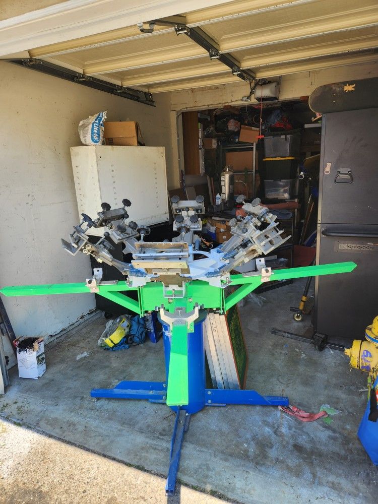 Riley Hopkins 6 Color 4 Station Screen Press