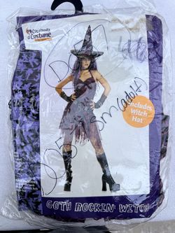 California Costume Goth Rockin' Witch Adult Costume