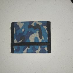 Blue Camo Wallet