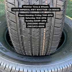 SET OF FOUR TIRES ALMOST NEW 255/70/17 BRIDGESTONE 