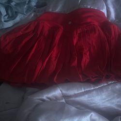 size L red skirt 