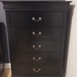 Used Black 5 Drawer..Tall