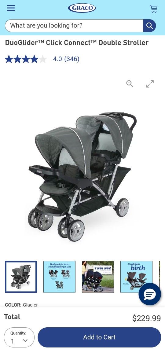 NEW IN BOX DOUBLE STROLLER 