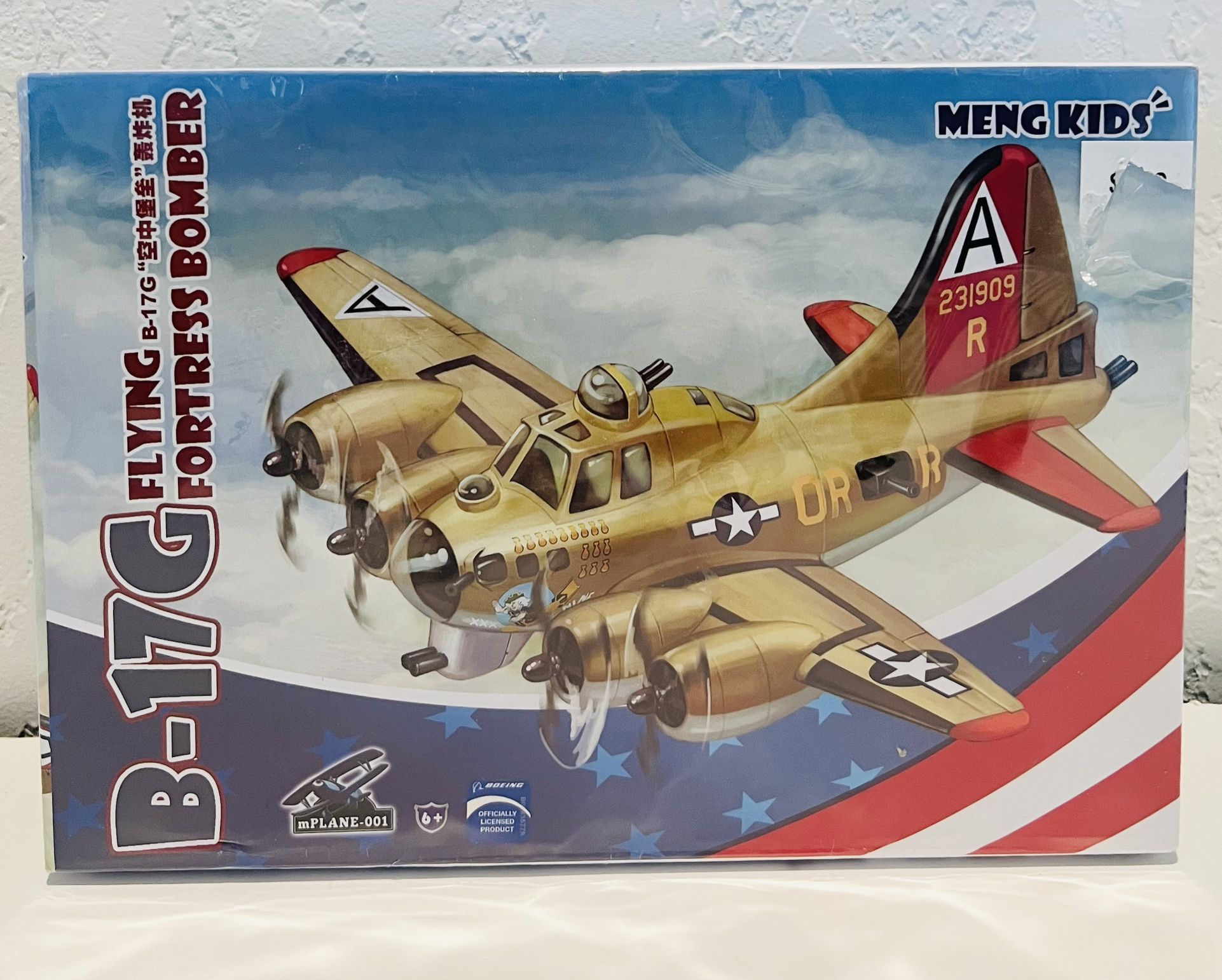 MENG mPLANE-001 B-17G Flying Fortress Bomber Q Edition Assembly Model Kit