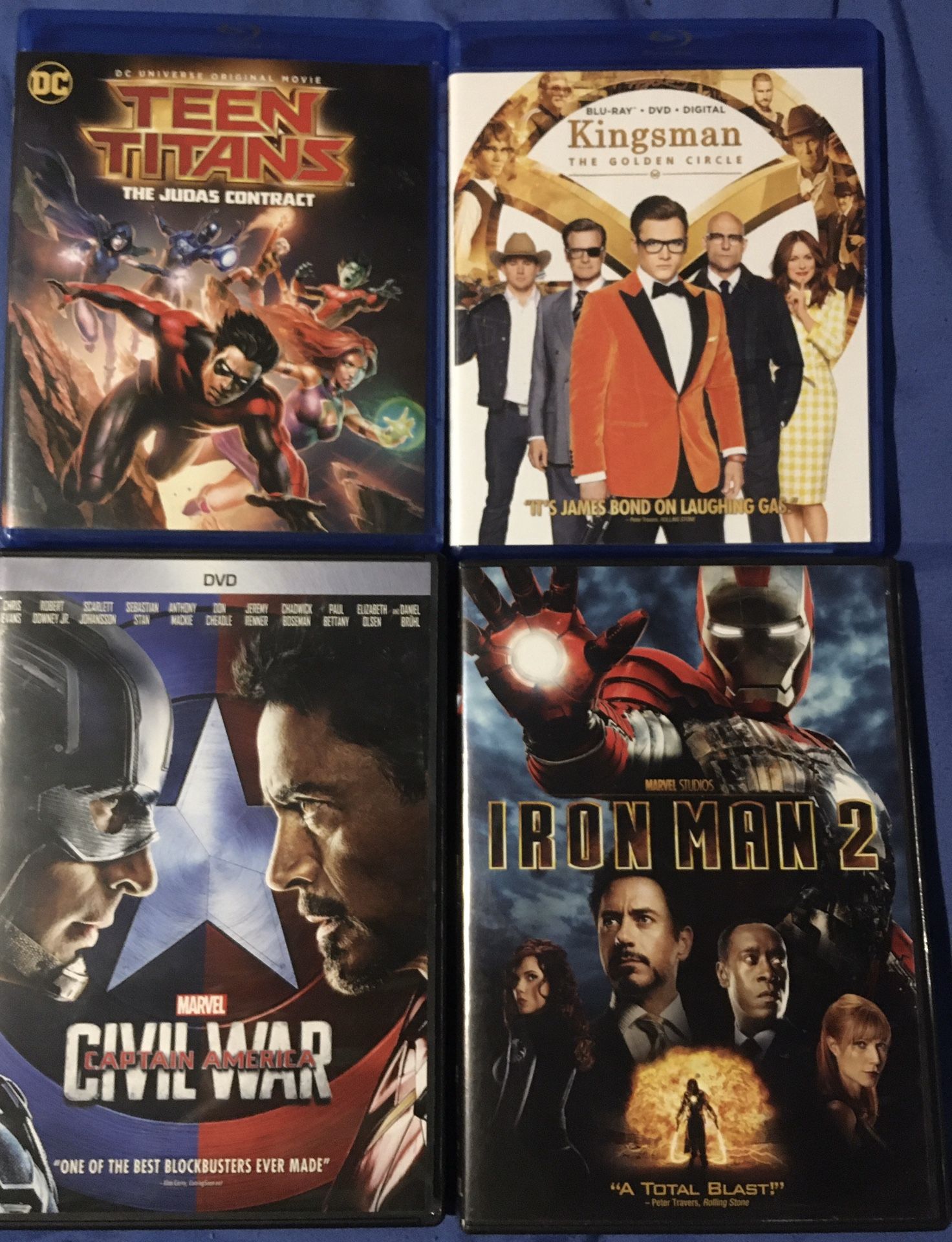 Various DVDs and Blu-Rays