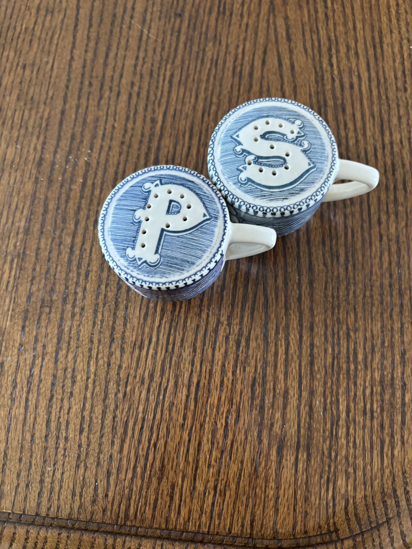 Courier And Ives Salt And Pepper