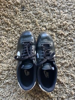 Nike Cortez Black Leather Sneakers