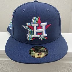 New Era Houston Astros Fitted Hat - 7 1/8