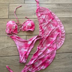 3 Piece Tie Due Bathing Suit