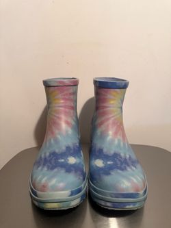 Bobs Skechers rain boots Tie-Die color