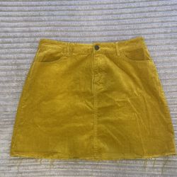 Yellow Mini Skirt 