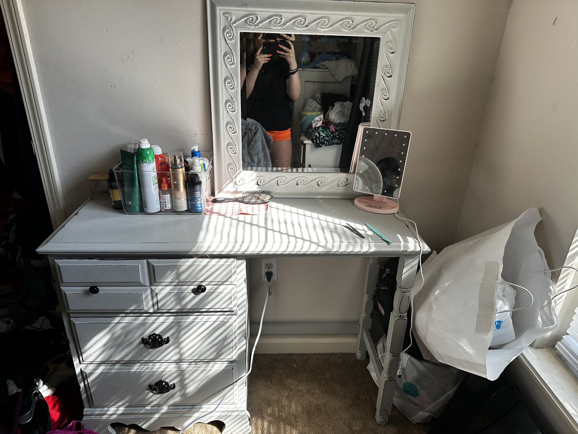 “antique” vanity.