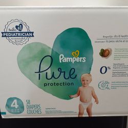 Pampers Pure Diapers Size 4