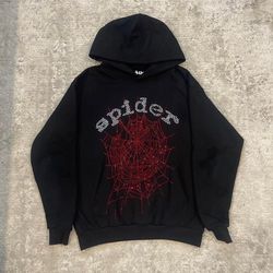 Rhinestone spider hoodie