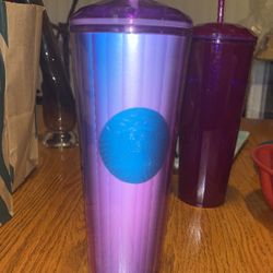 Starbucks Venti Summer 2022 Purple Kaleidoscope Dome Tumbler Cold Cup 