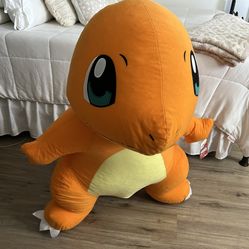 Rare HUGE Giant 42” Charmander Pokémon Plush Doll 2022 The Toy Factory W/ Tags
