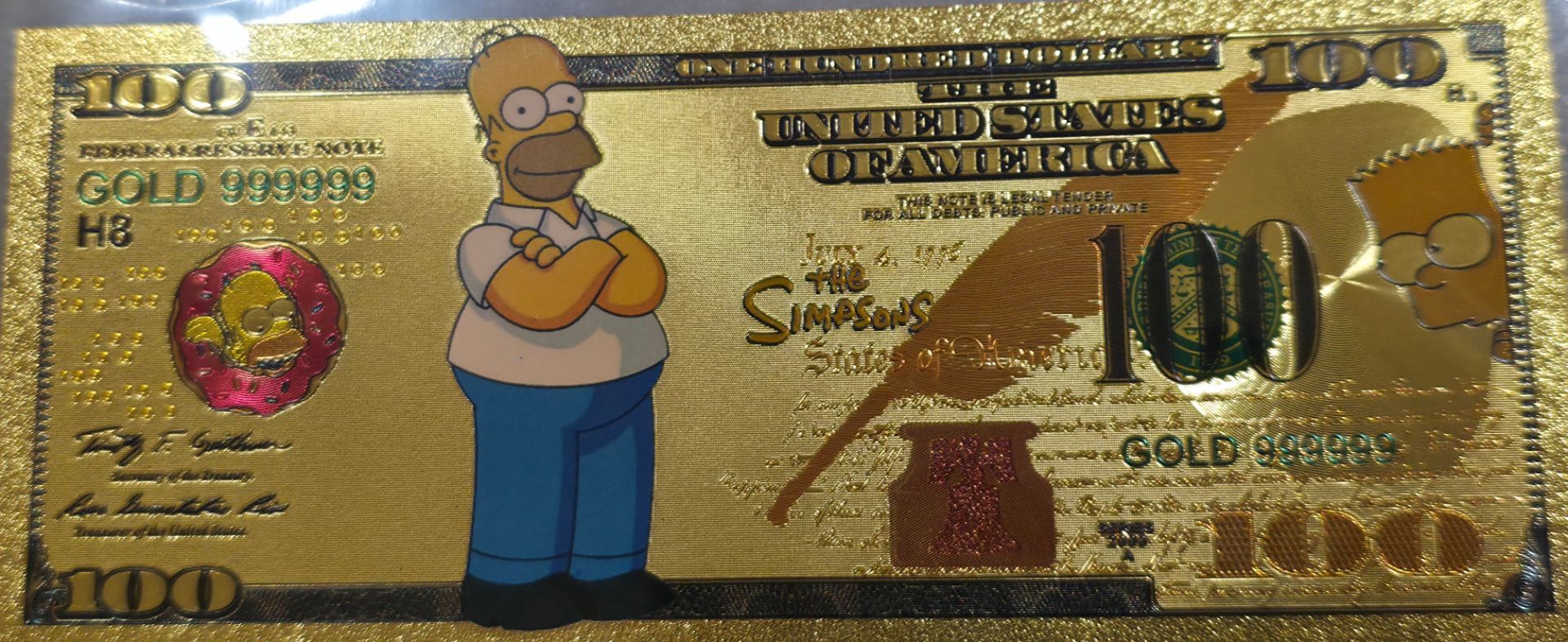Simpsons 24kt gold