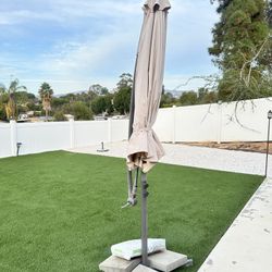 Umbrella, table, patio furniture, accent chair