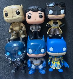 6 Batman Funko Pops