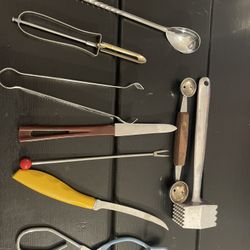 Lot Of Vintage Kitchen Utensils