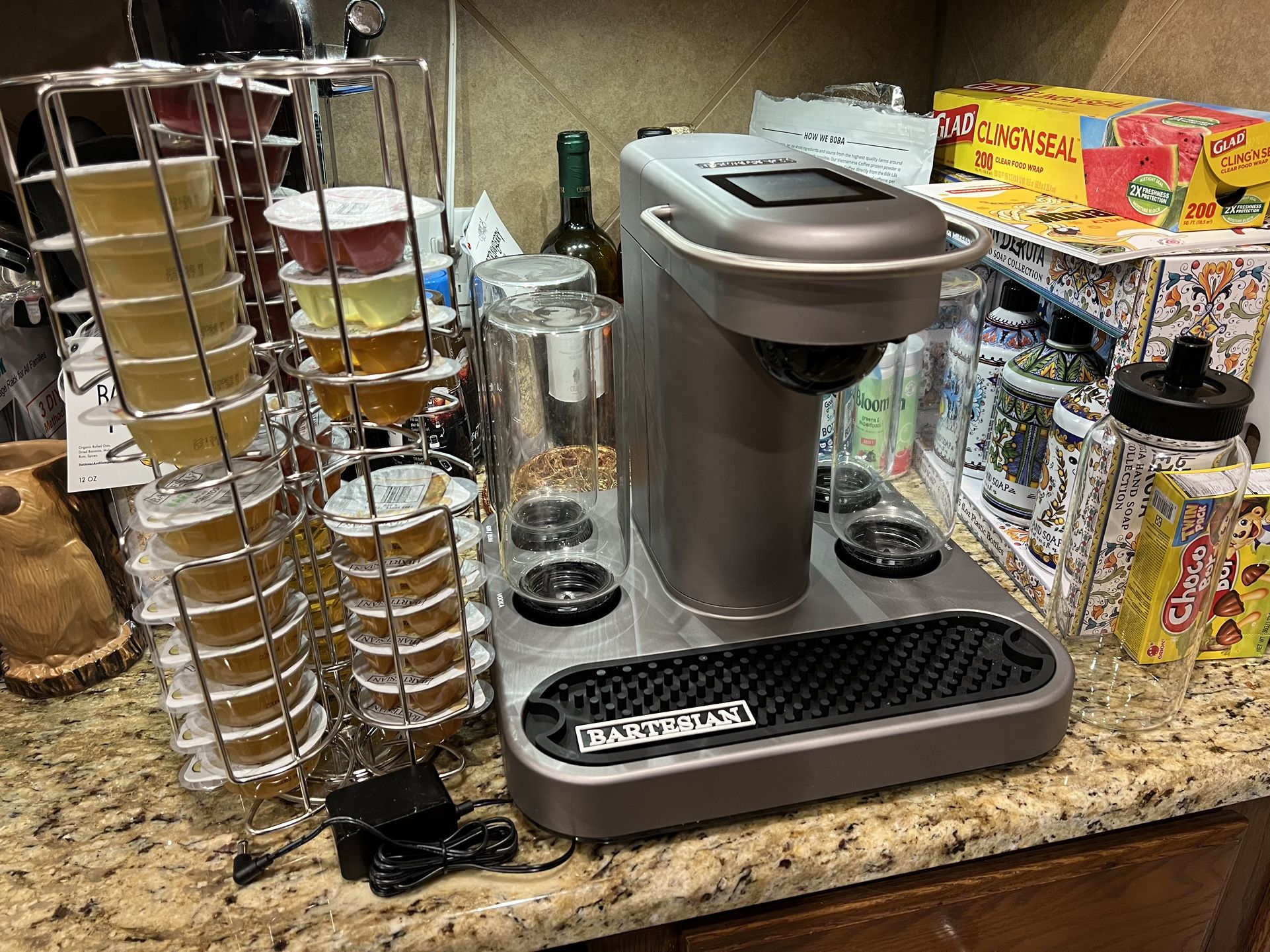 Bartesian Cocktail Machine w/ flavor pods and carousel 