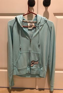 Victoria Secret VS zip up hoodie jacket PINK Peace design