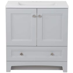 Glacier Bay Delridge 31” Vanity w/ Sink Combo – Pearl Gray – New In Box