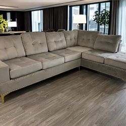 Modern sectional sofa sale- limited supply- zero interest Finance available- shop now pay later.