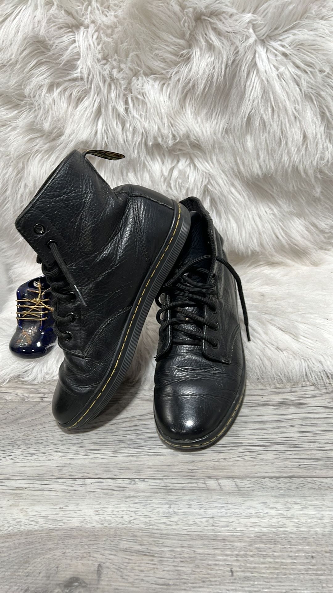 Martens Leyton Black Sneaker Boot Womens