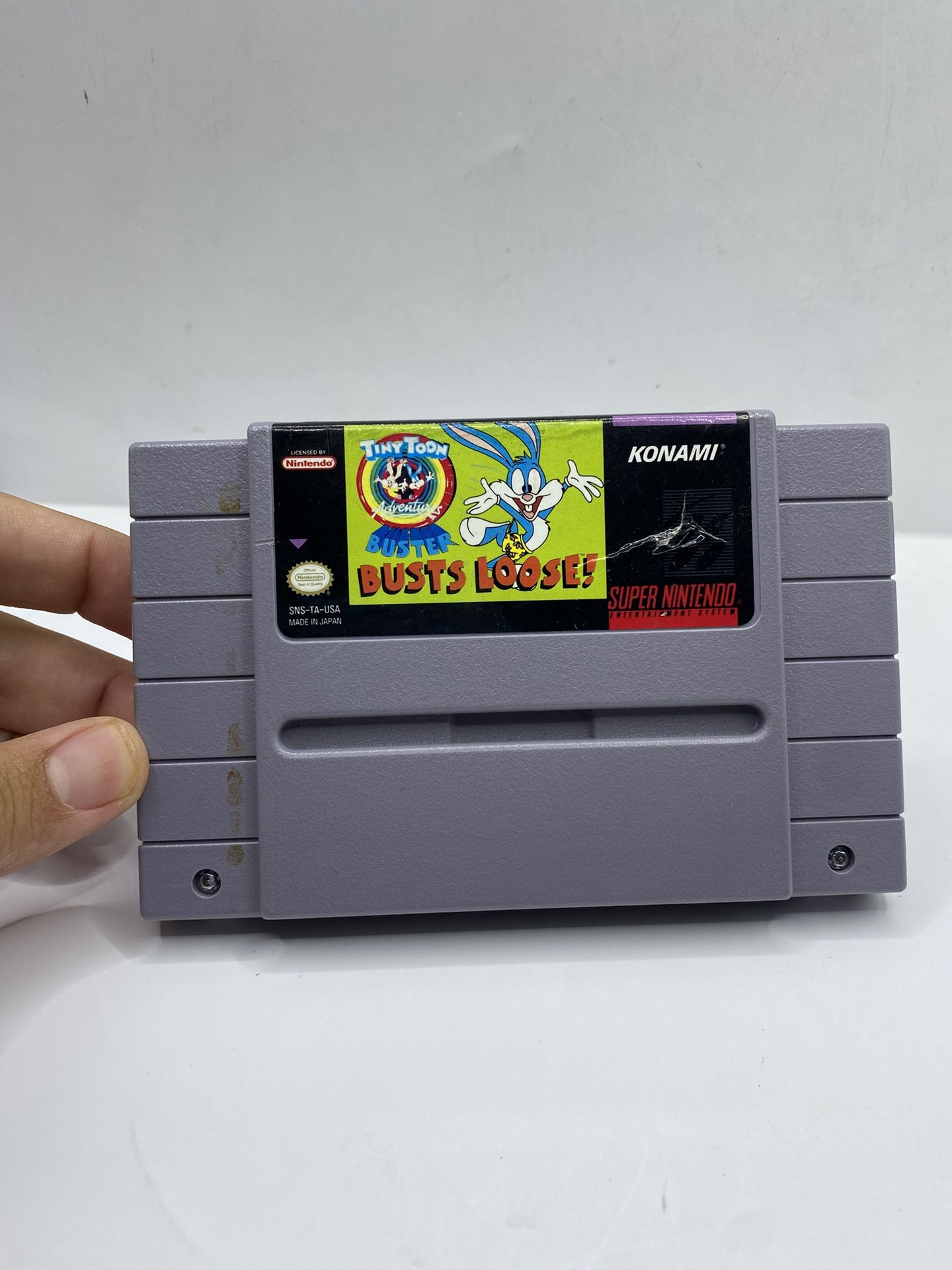 Tiny Toon Adventures: Buster Busts Loose Super Nintendo SNES 1992 Tested Genuine