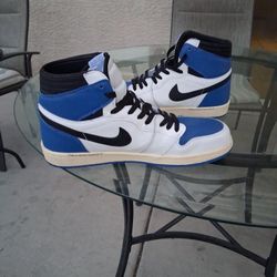 Travis Scott Air Jordan's Retro Air Forces Black Blue And White 