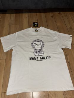 light white camo bape shirt 