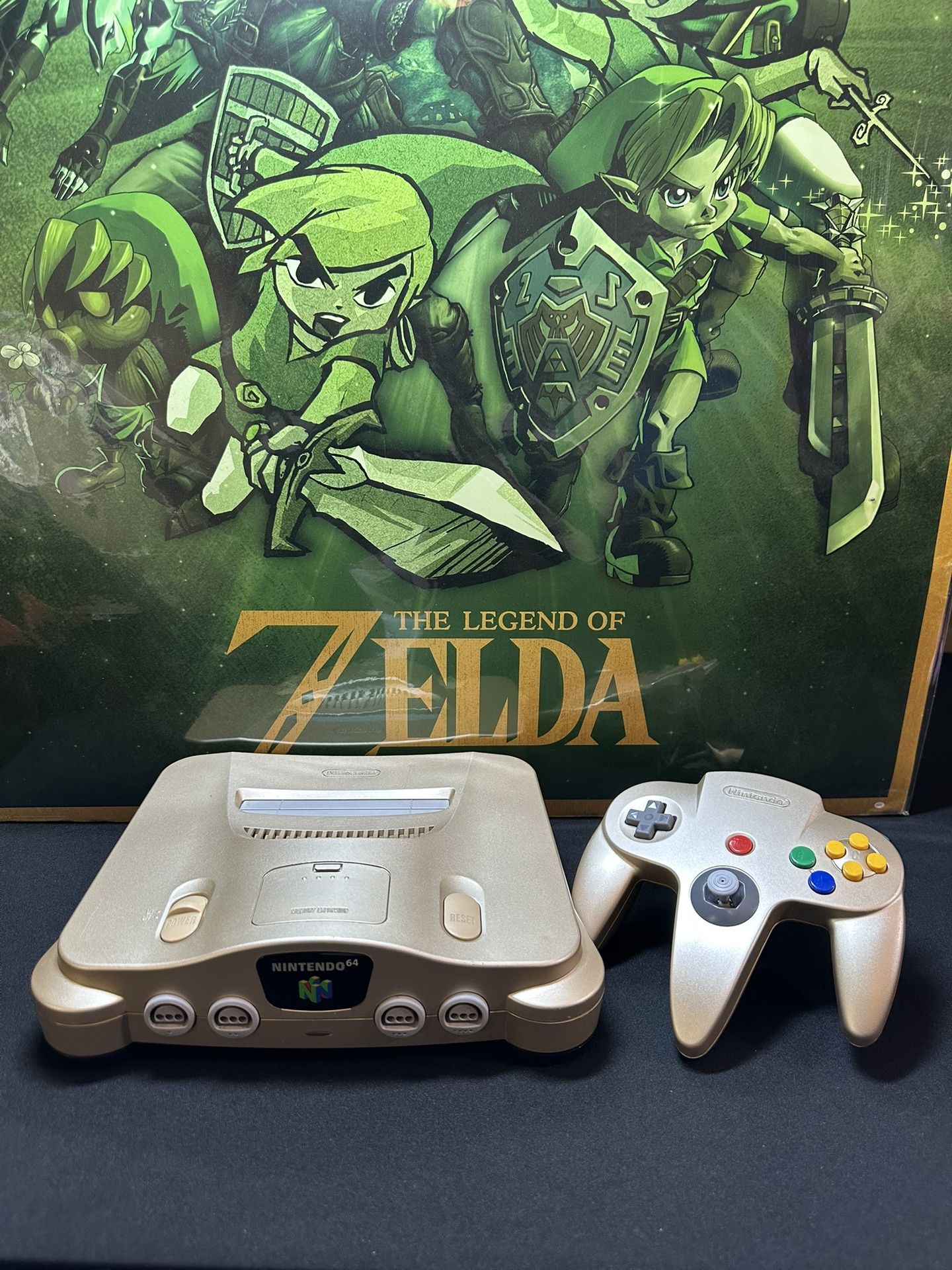 Nintendo 64 Japanese Gold Console 