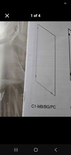 34x 58 Semi- frameless shower door open box