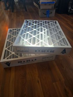 Set of 2 air filters - 20x25x4