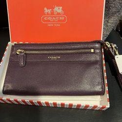 Vintage Coach Butter Soft Long Leather Organizer Wristlet Wallet