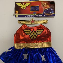 Wonder Woman Costume For X-Small Dog