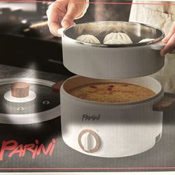 NEW 1.5L PARINI Electric Hot Pot with Steamer – $15